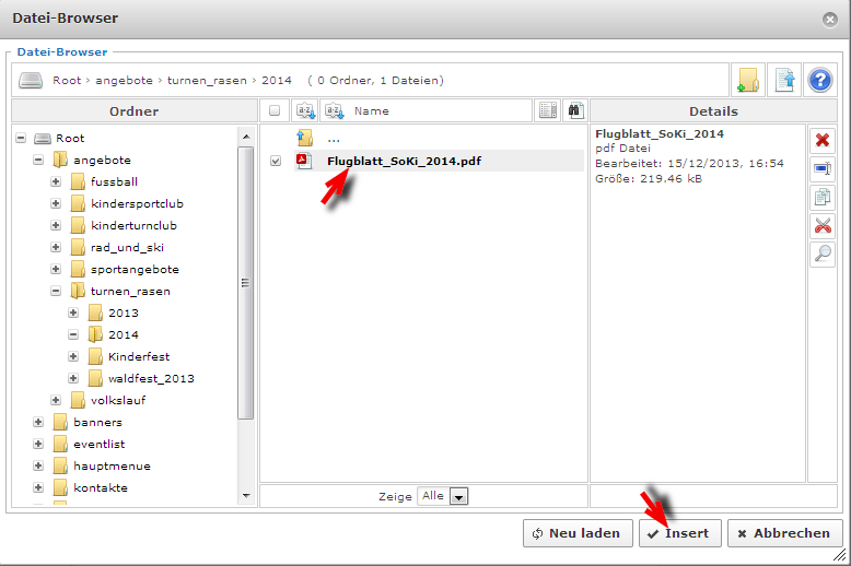 Flugblatt hochgeladen