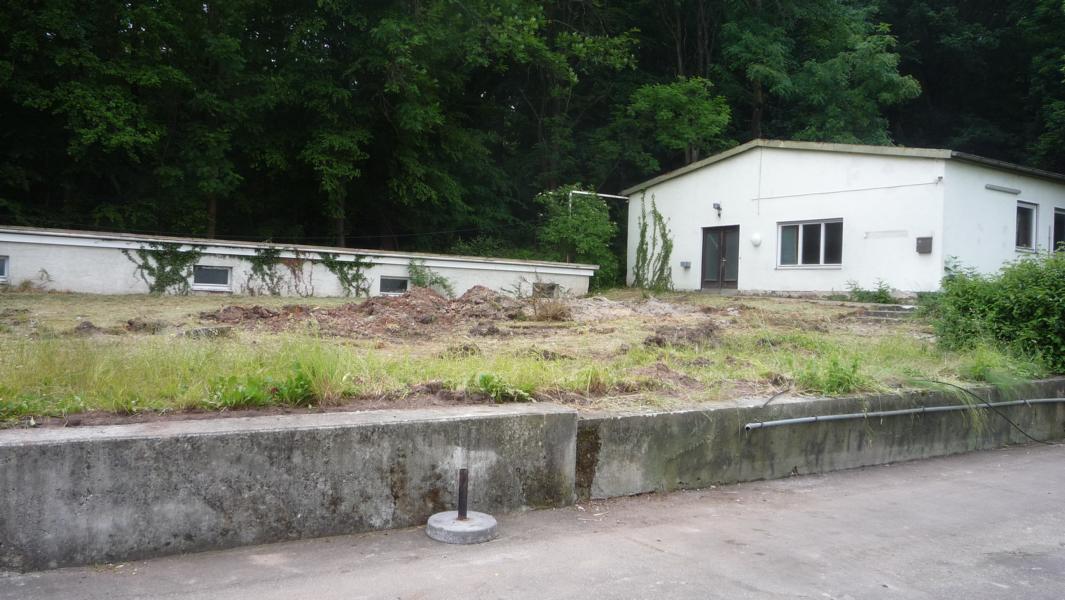 Abbau der Bewirtungshütte Abbau der Bewirtungshütte